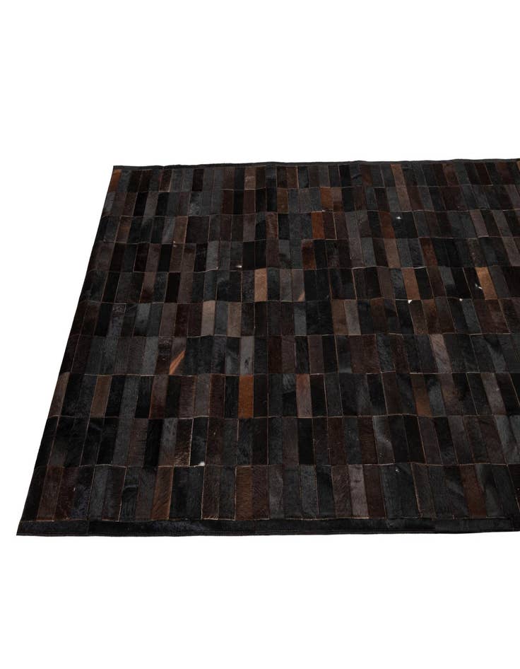 Detail image of 5' 2 x 8' Cowhide - Patchwork Rug