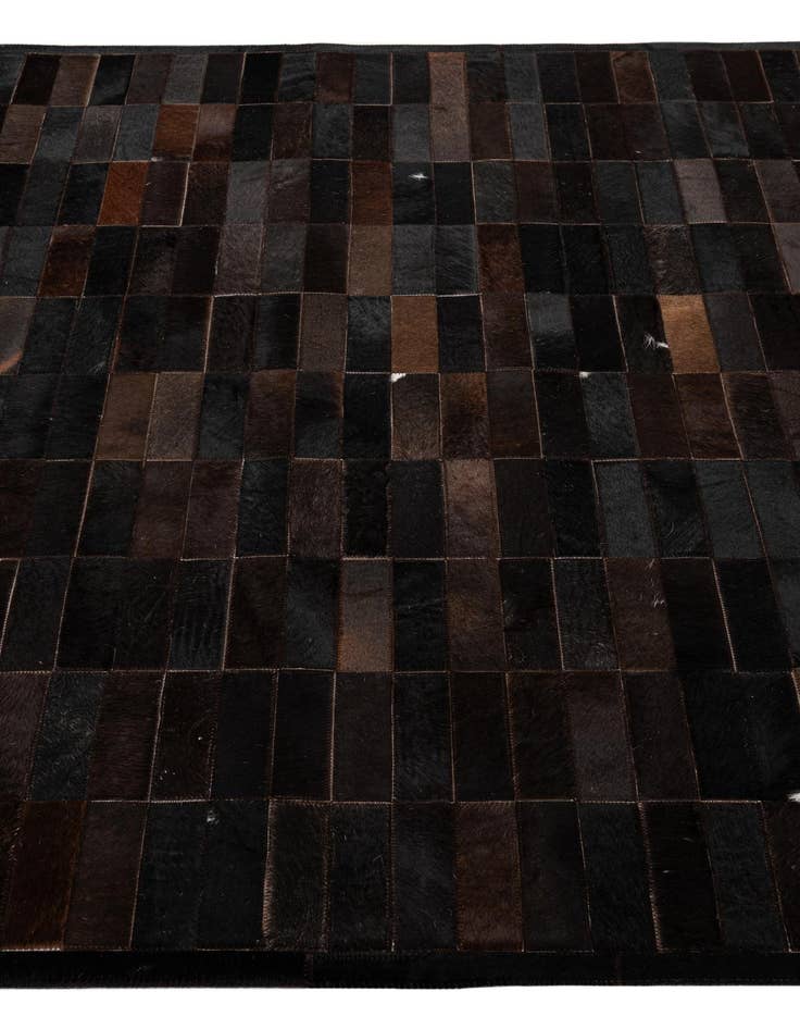 Detail image of 5' 2 x 8' Cowhide - Patchwork Rug