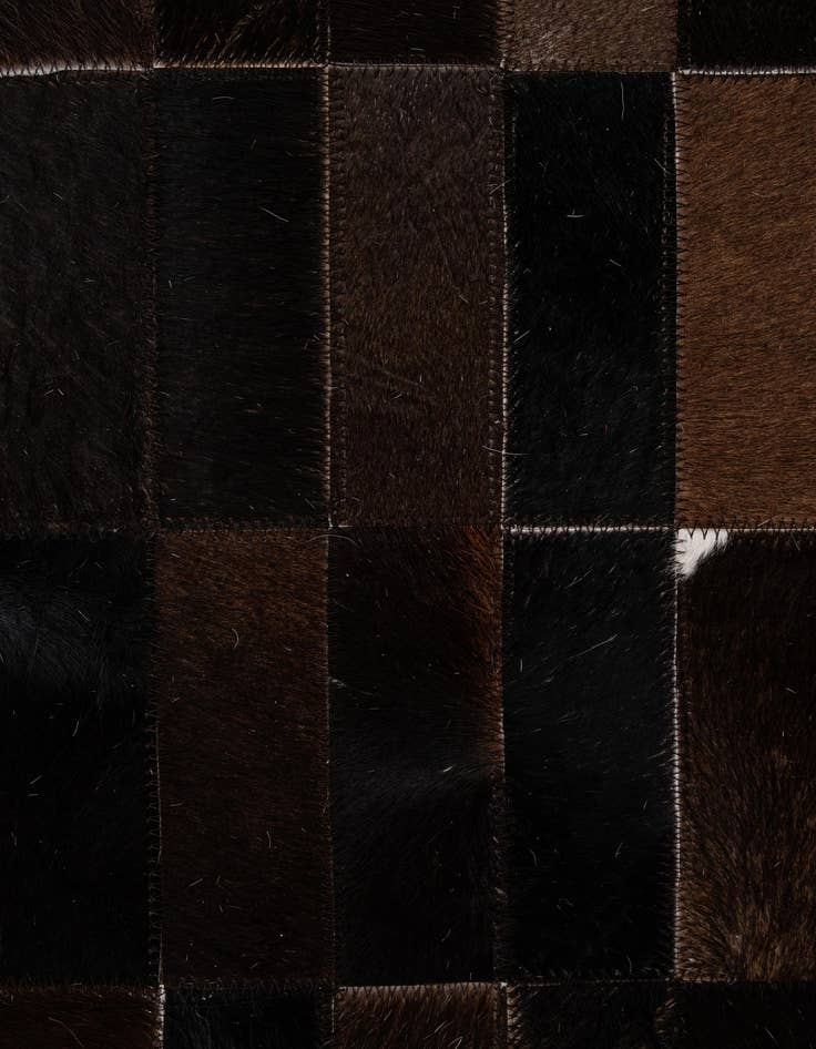 Detail image of 5' 2 x 8' Cowhide - Patchwork Rug