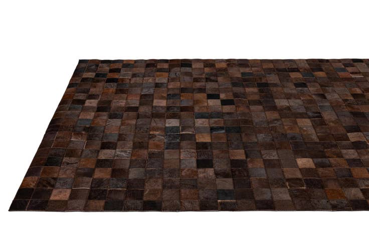 Detail image of 5' 2 x 8' 1 Cowhide - Patchwork Rug