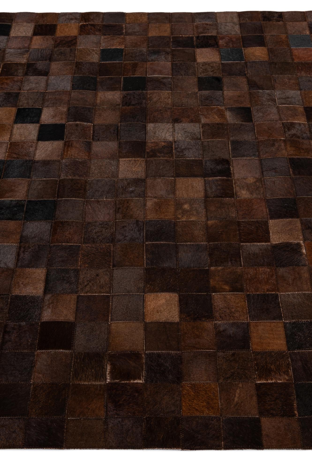 5' 2 x 8' 1 Cowhide - Patchwork Rug