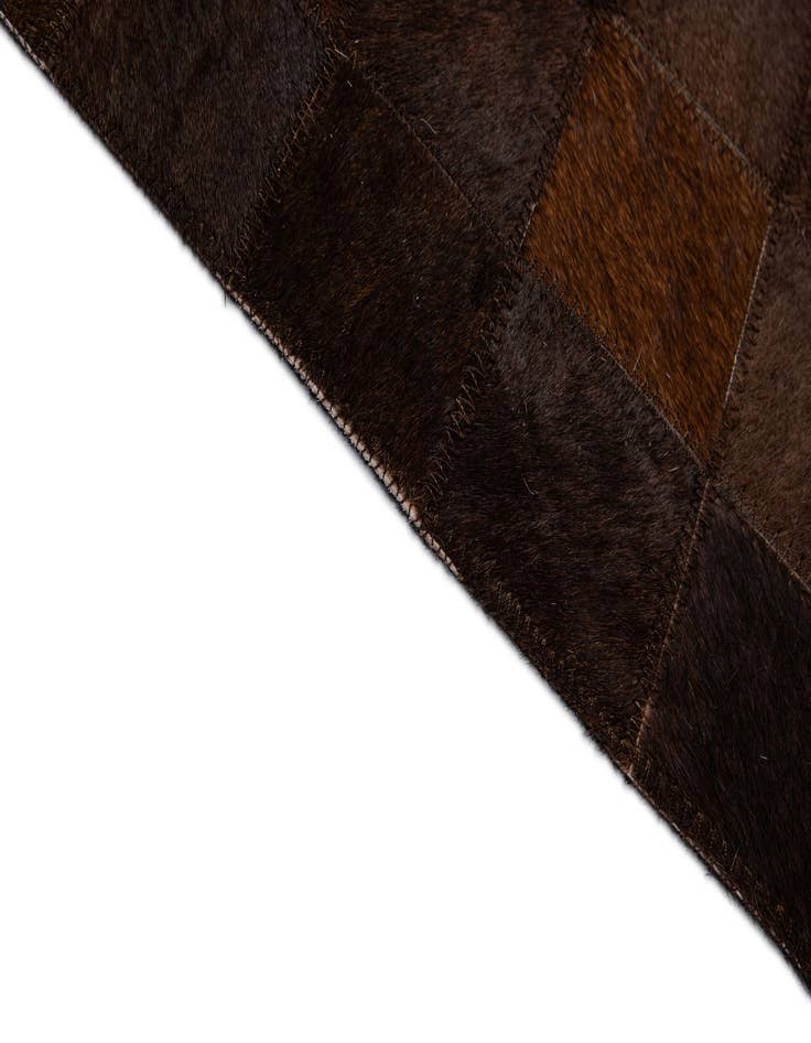 Detail image of 5' 2 x 8' 1 Cowhide - Patchwork Rug