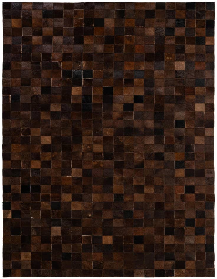 Detail image of 5' 2 x 8' 1 Cowhide - Patchwork Rug
