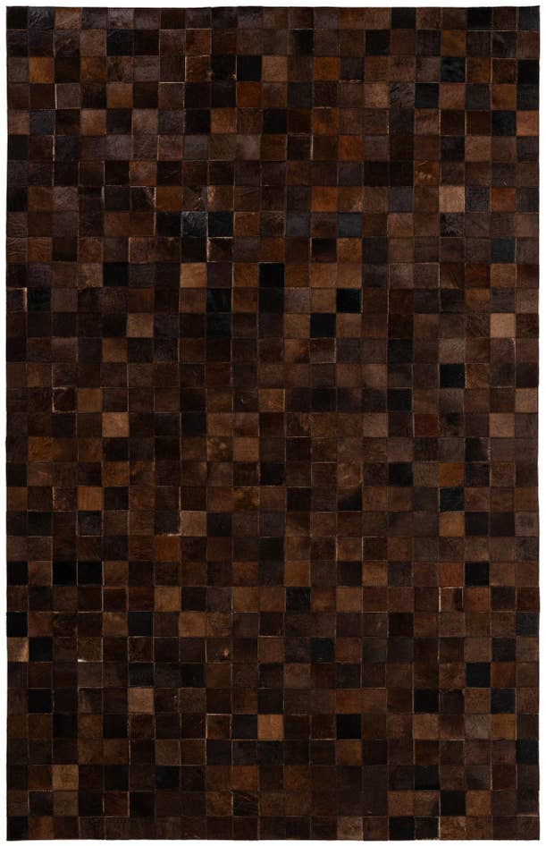 Detail image of 5' 2 x 8' 1 Cowhide - Patchwork Rug