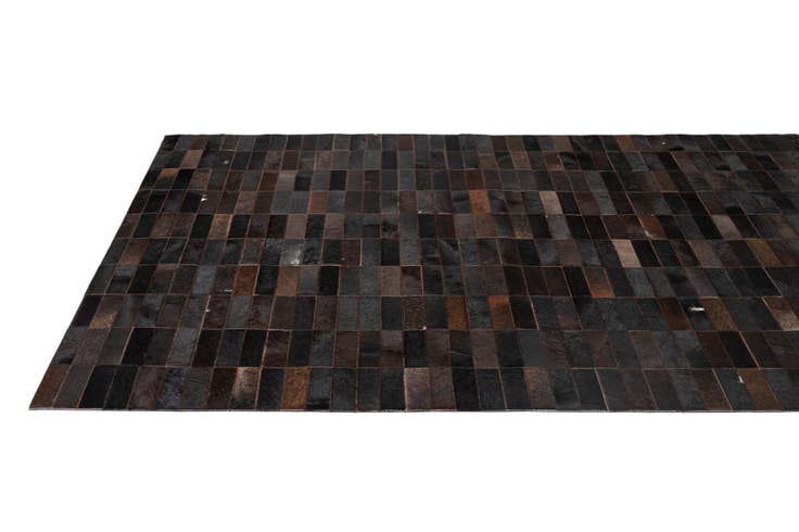 Detail image of 4' 11 x 8' 1 Cowhide - Patchwork Rug