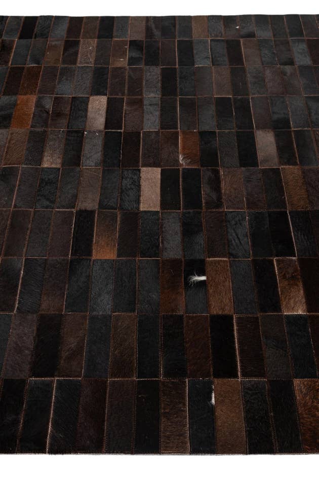 Detail image of 4' 11 x 8' 1 Cowhide - Patchwork Rug