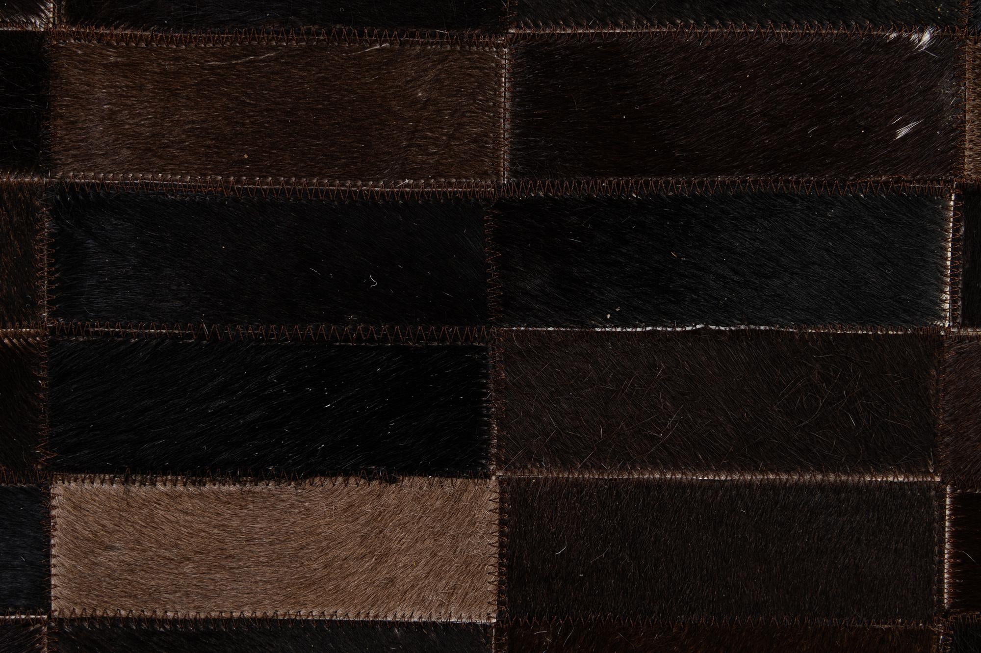 4' 11 x 8' 1 Cowhide - Patchwork Rug