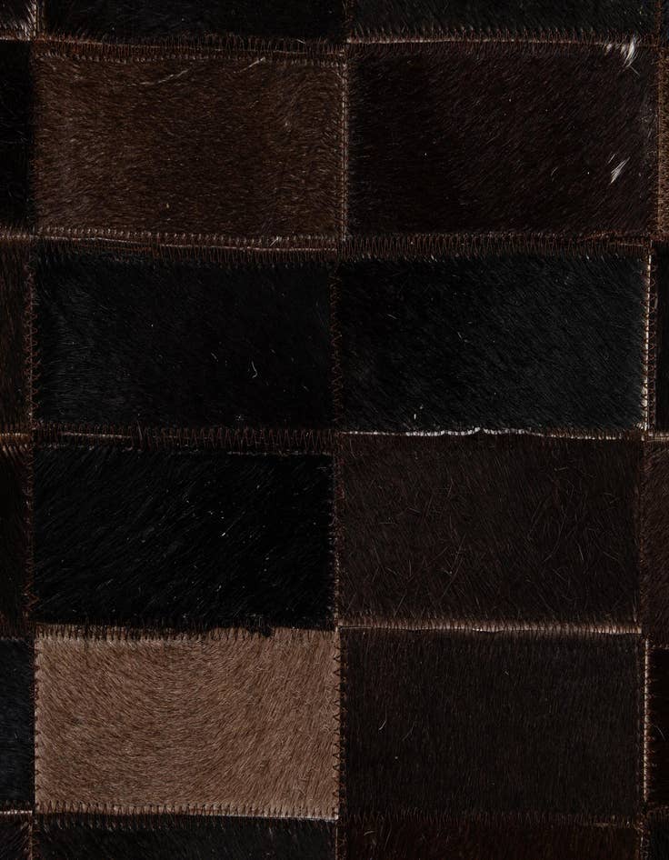 Detail image of 4' 11 x 8' 1 Cowhide - Patchwork Rug
