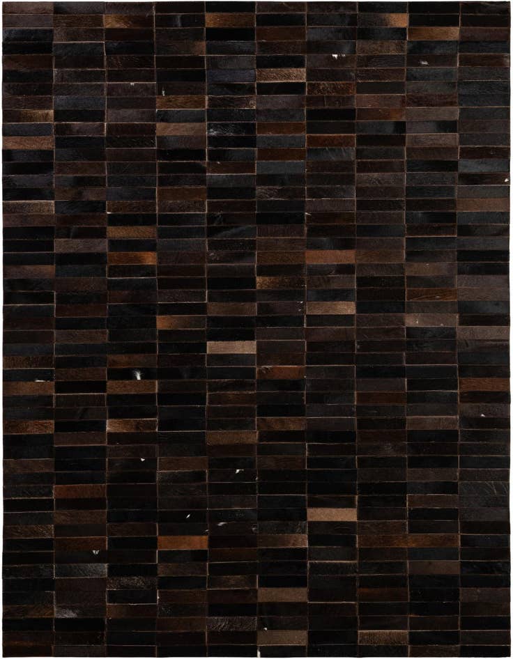 Detail image of 4' 11 x 8' 1 Cowhide - Patchwork Rug