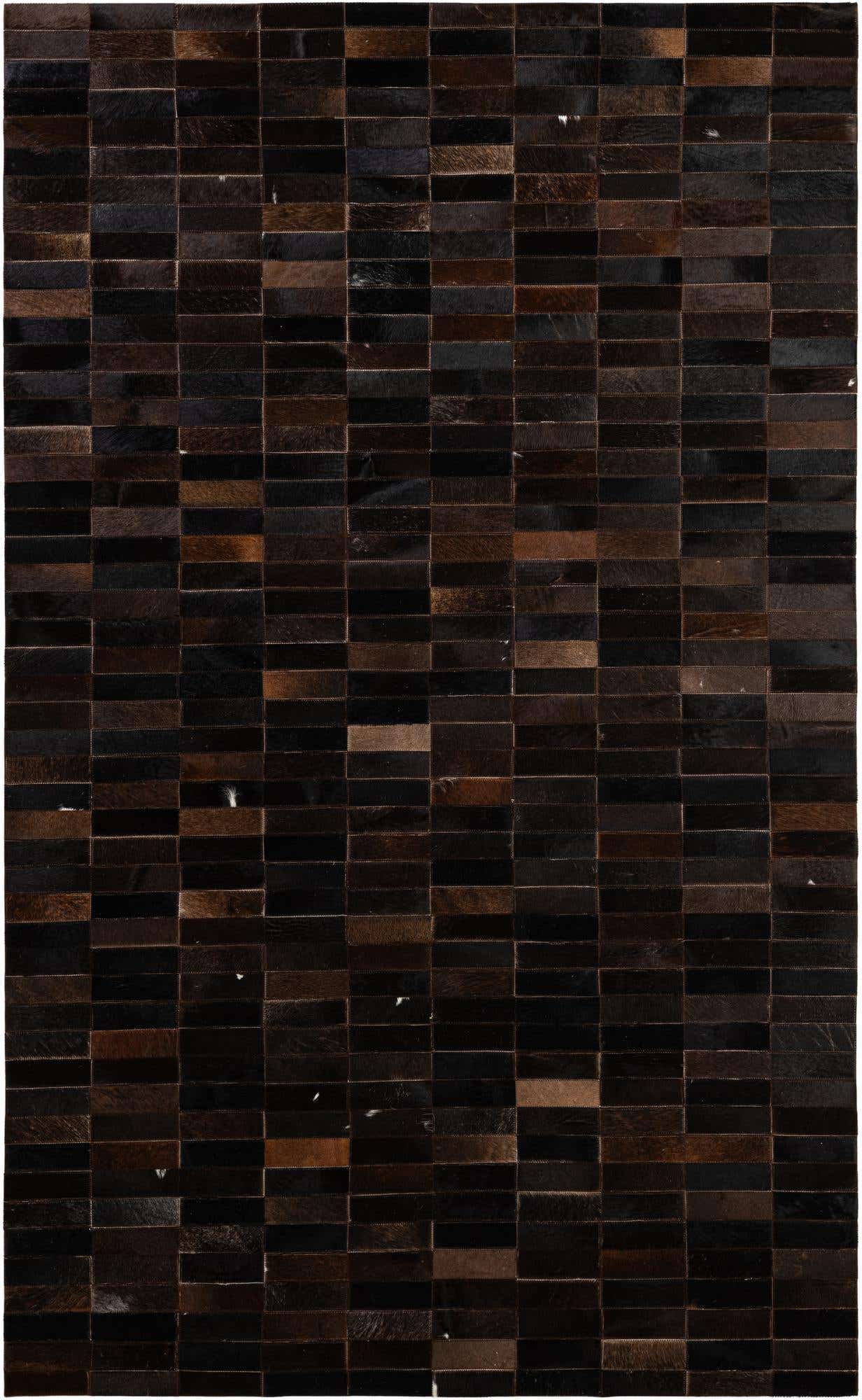 4' 11 x 8' 1 Cowhide - Patchwork Rug