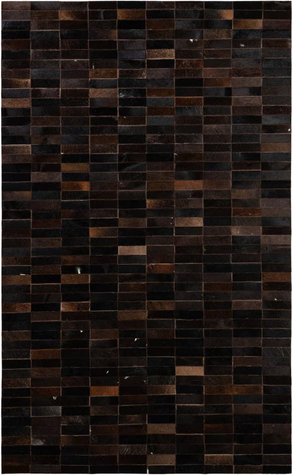 Detail image of 4' 11 x 8' 1 Cowhide - Patchwork Rug