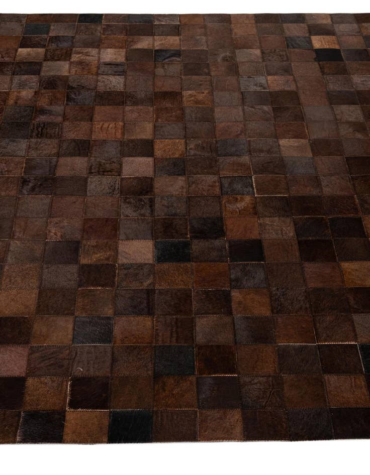 Detail image of 5' 2 x 8' Cowhide - Patchwork Rug