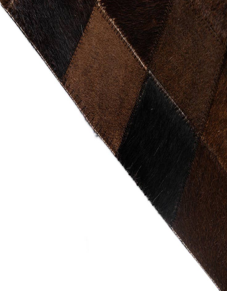 Detail image of 5' 2 x 8' Cowhide - Patchwork Rug