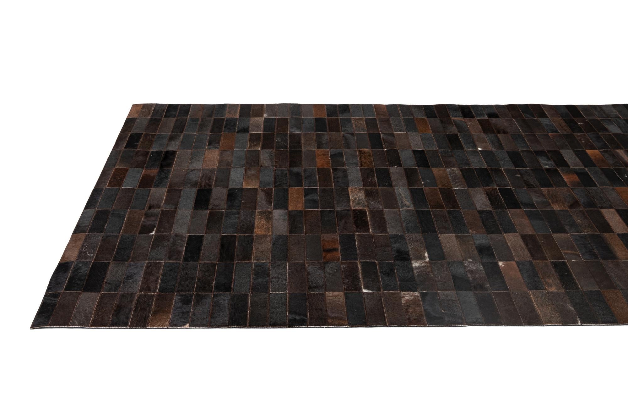 5' x 8' 1 Cowhide - Patchwork Rug