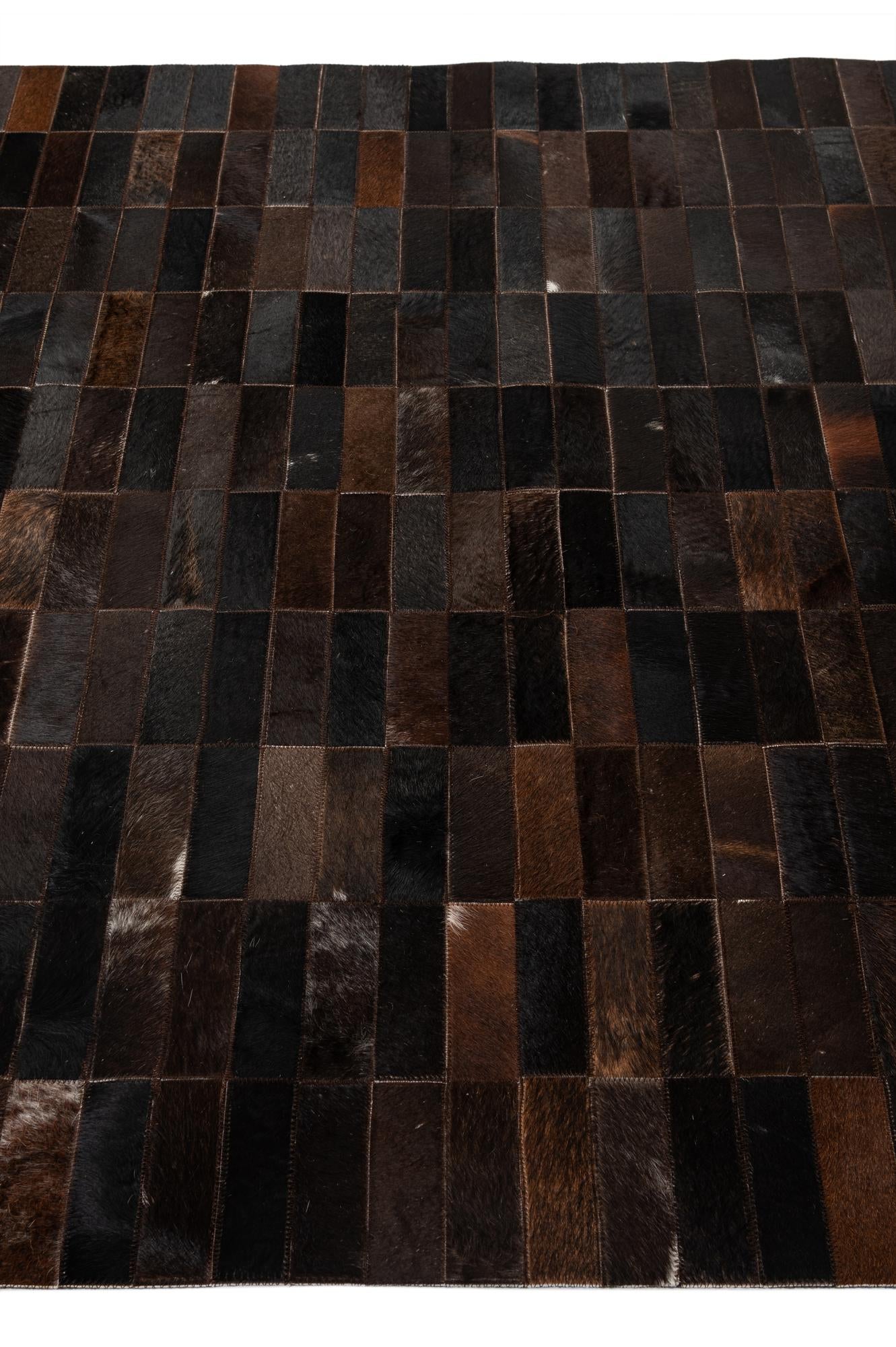5' x 8' 1 Cowhide - Patchwork Rug