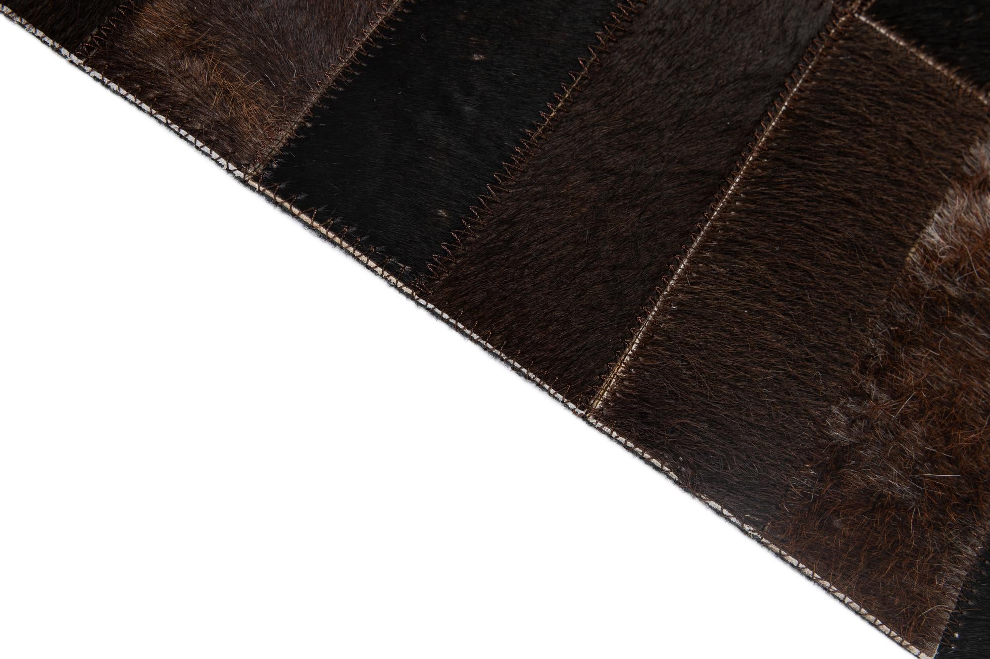 5' x 8' 1 Cowhide - Patchwork Rug