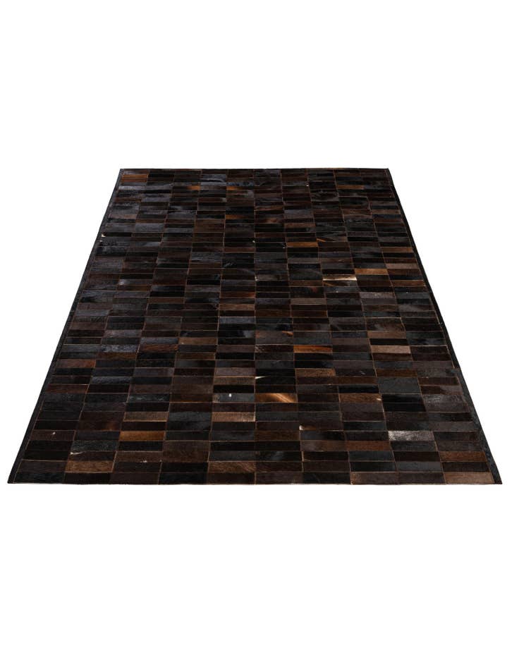 Detail image of 5' 1 x 8' Cowhide - Patchwork Rug