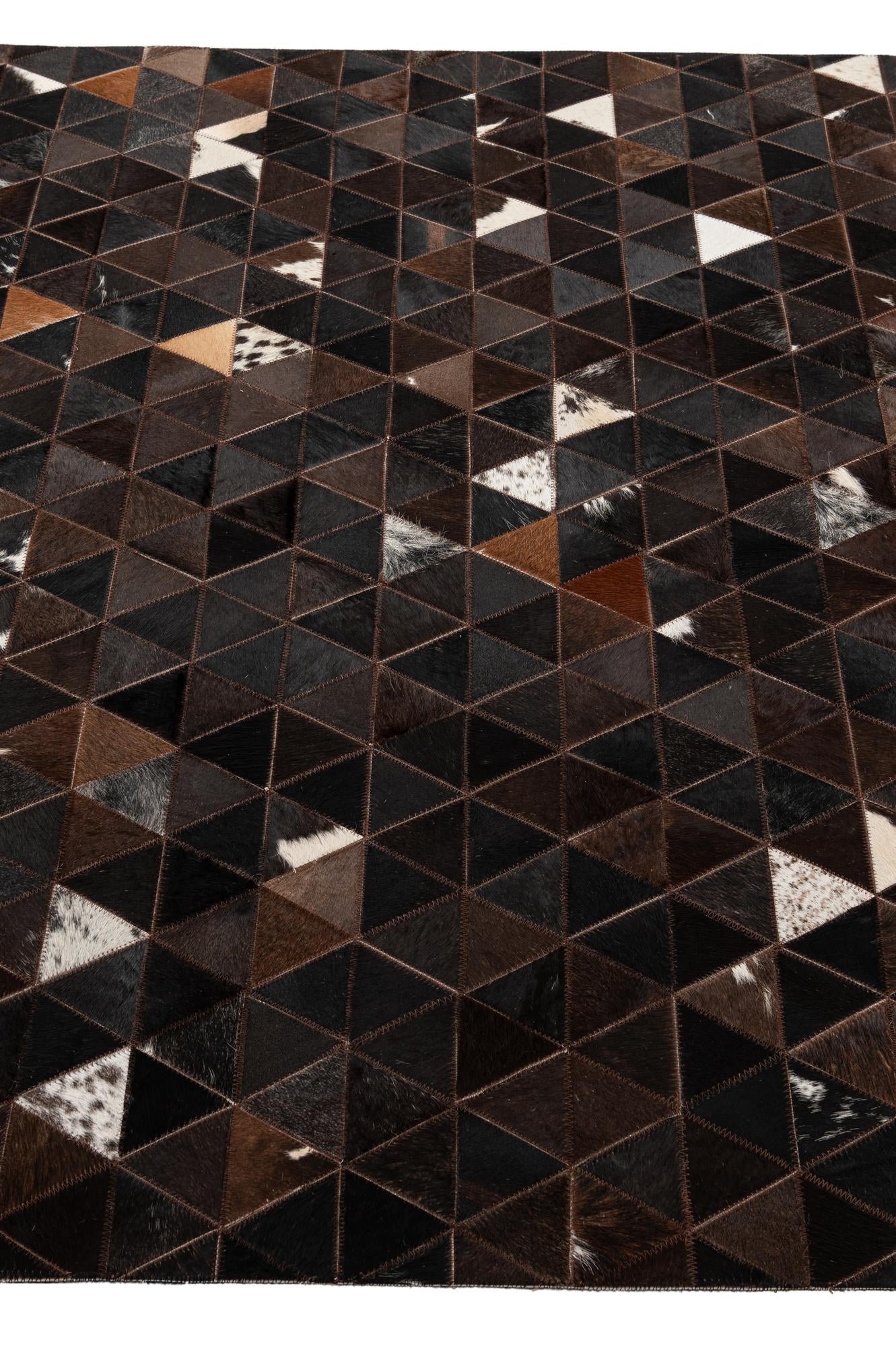 5' 1 x 8' 1 Cowhide - Patchwork Rug
