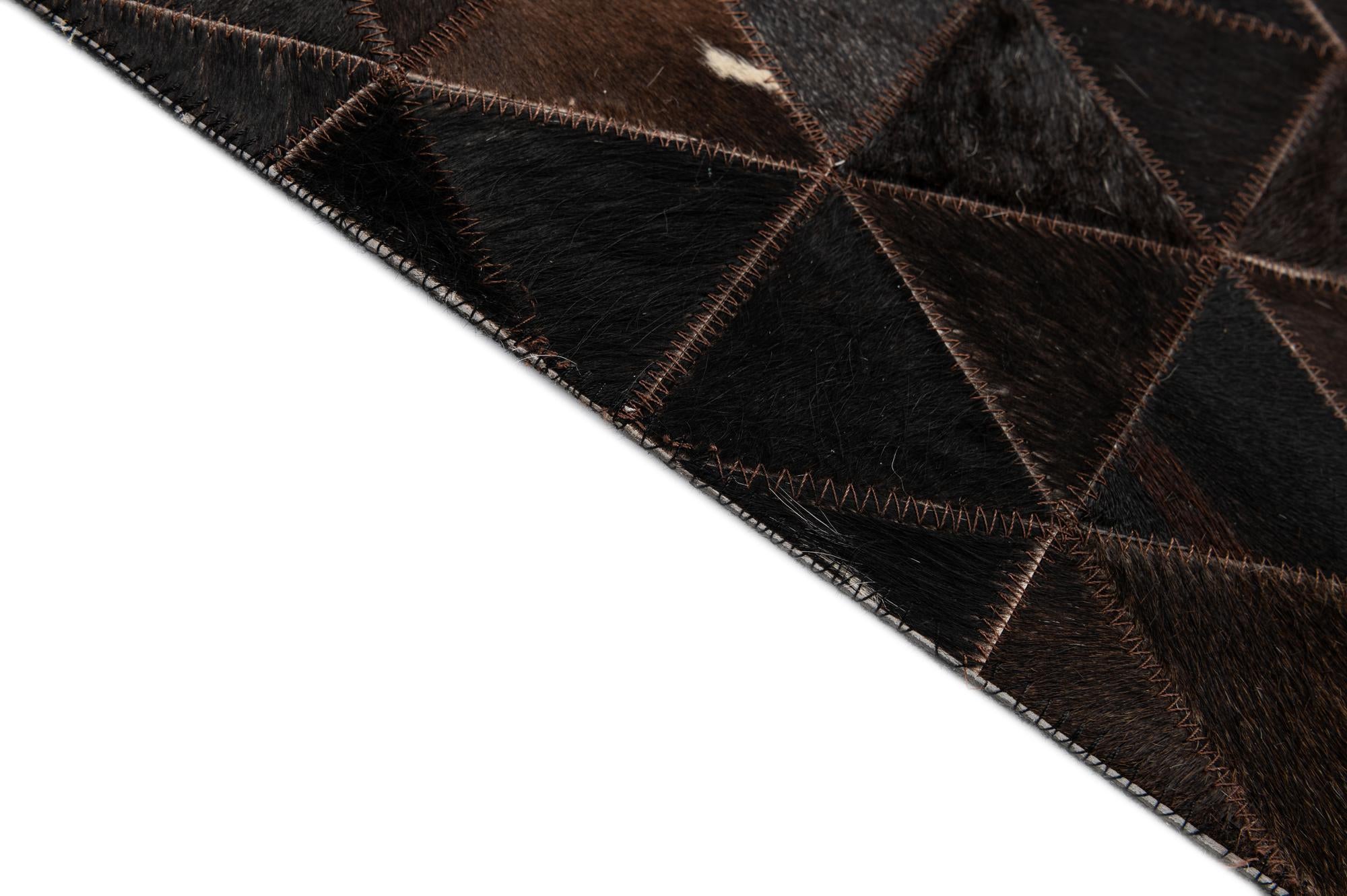 5' 1 x 8' 1 Cowhide - Patchwork Rug