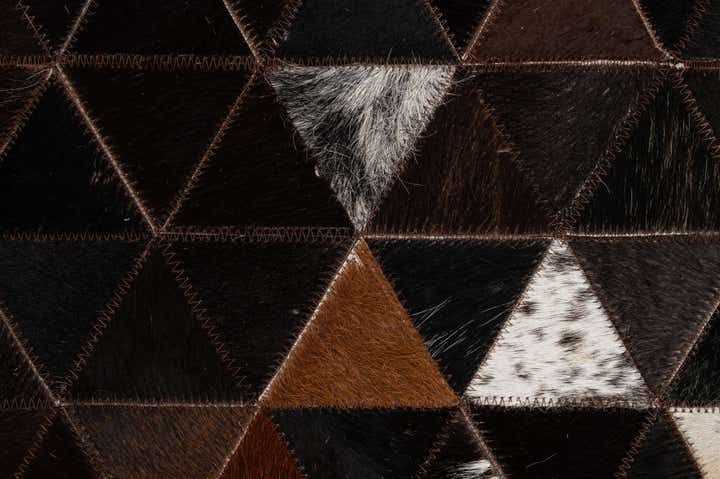 5' 1 x 8' 1 Cowhide - Patchwork Rug