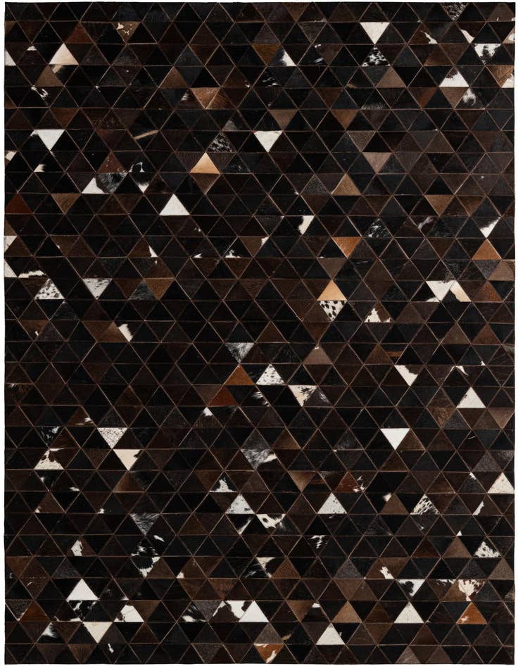 Detail image of 5' 1 x 8' 1 Cowhide - Patchwork Rug