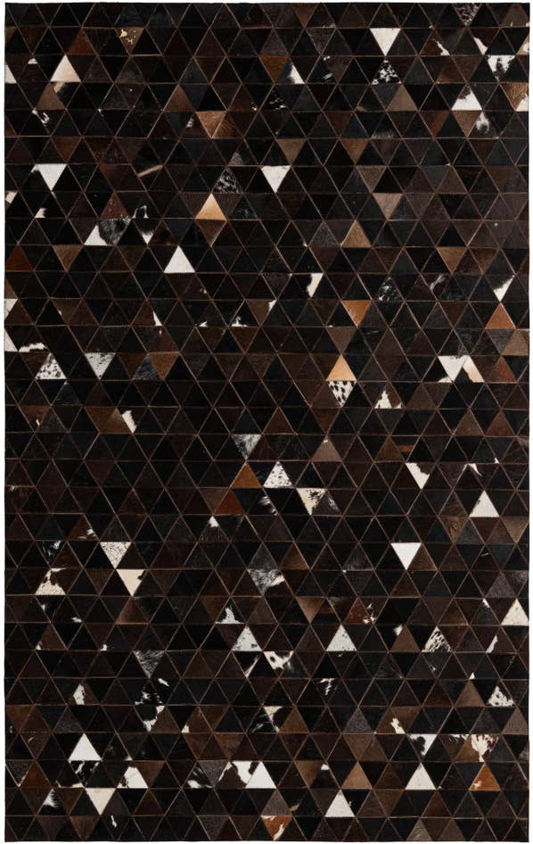 Detail image of 5' 1 x 8' 1 Cowhide - Patchwork Rug