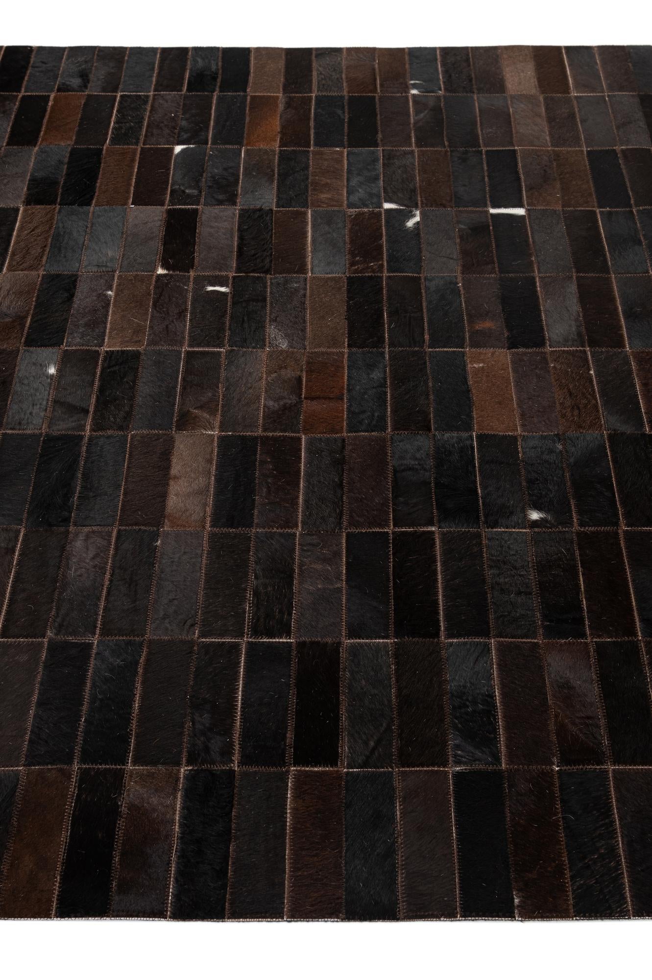 5' x 8' 1 Cowhide - Patchwork Rug