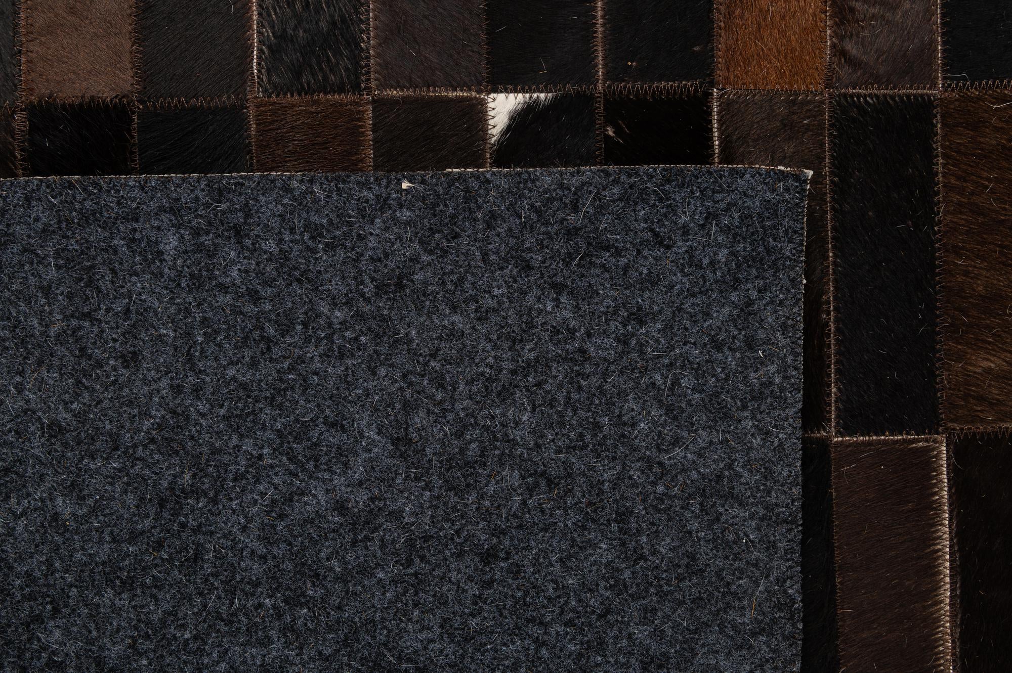 5' x 8' 1 Cowhide - Patchwork Rug