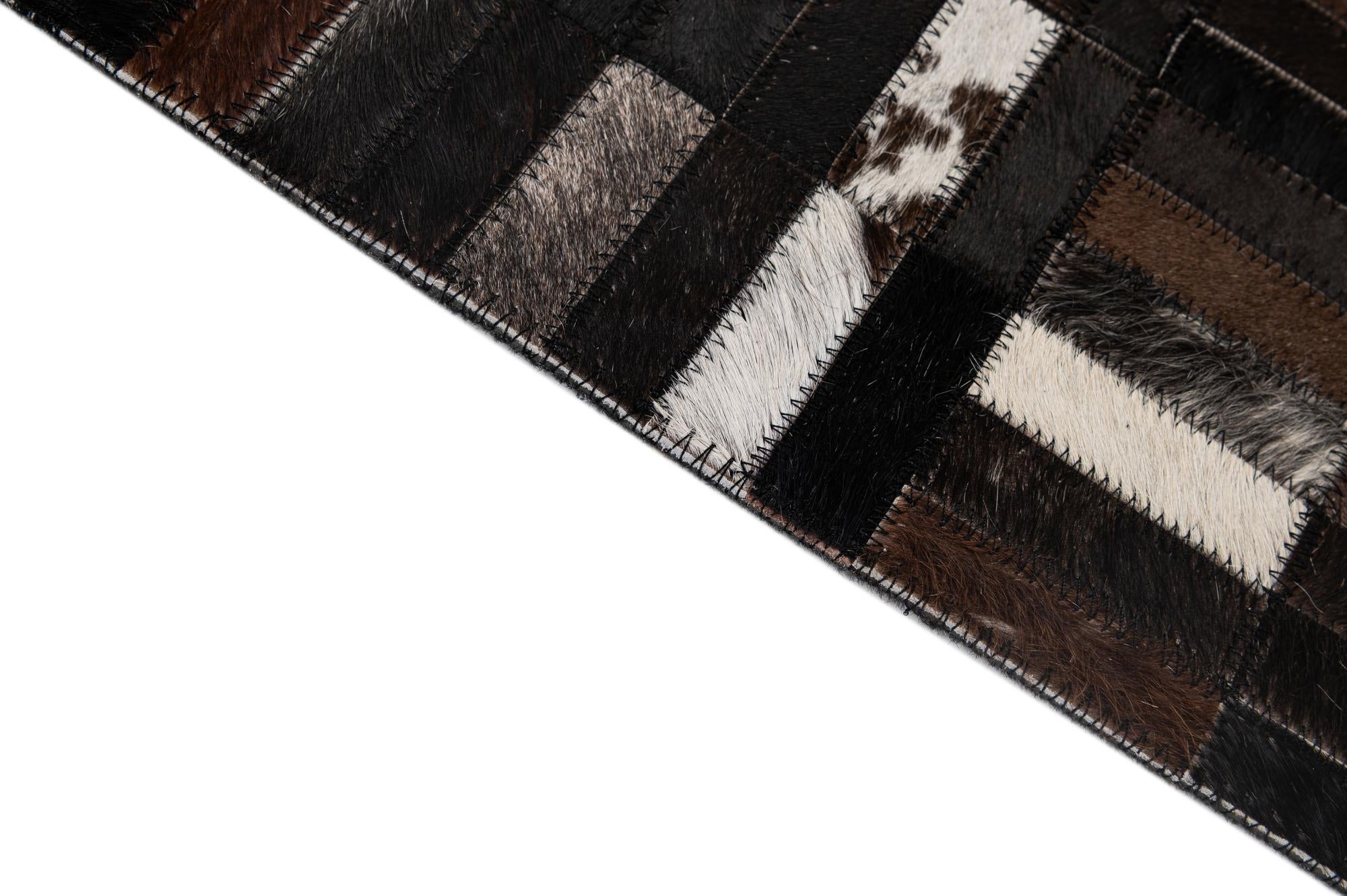 5' x 8' 1 Cowhide - Patchwork Rug