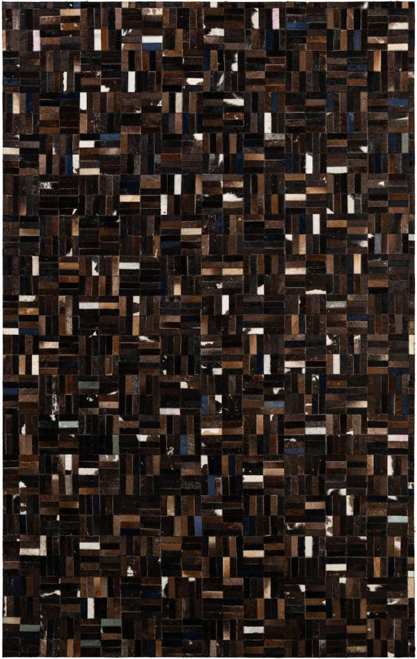 Detail image of 5' 1 x 8' Cowhide - Patchwork Rug