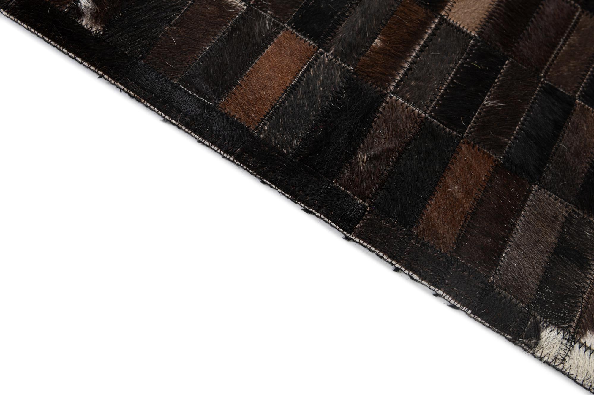 5' 2 x 7' 11 Cowhide - Patchwork Rug