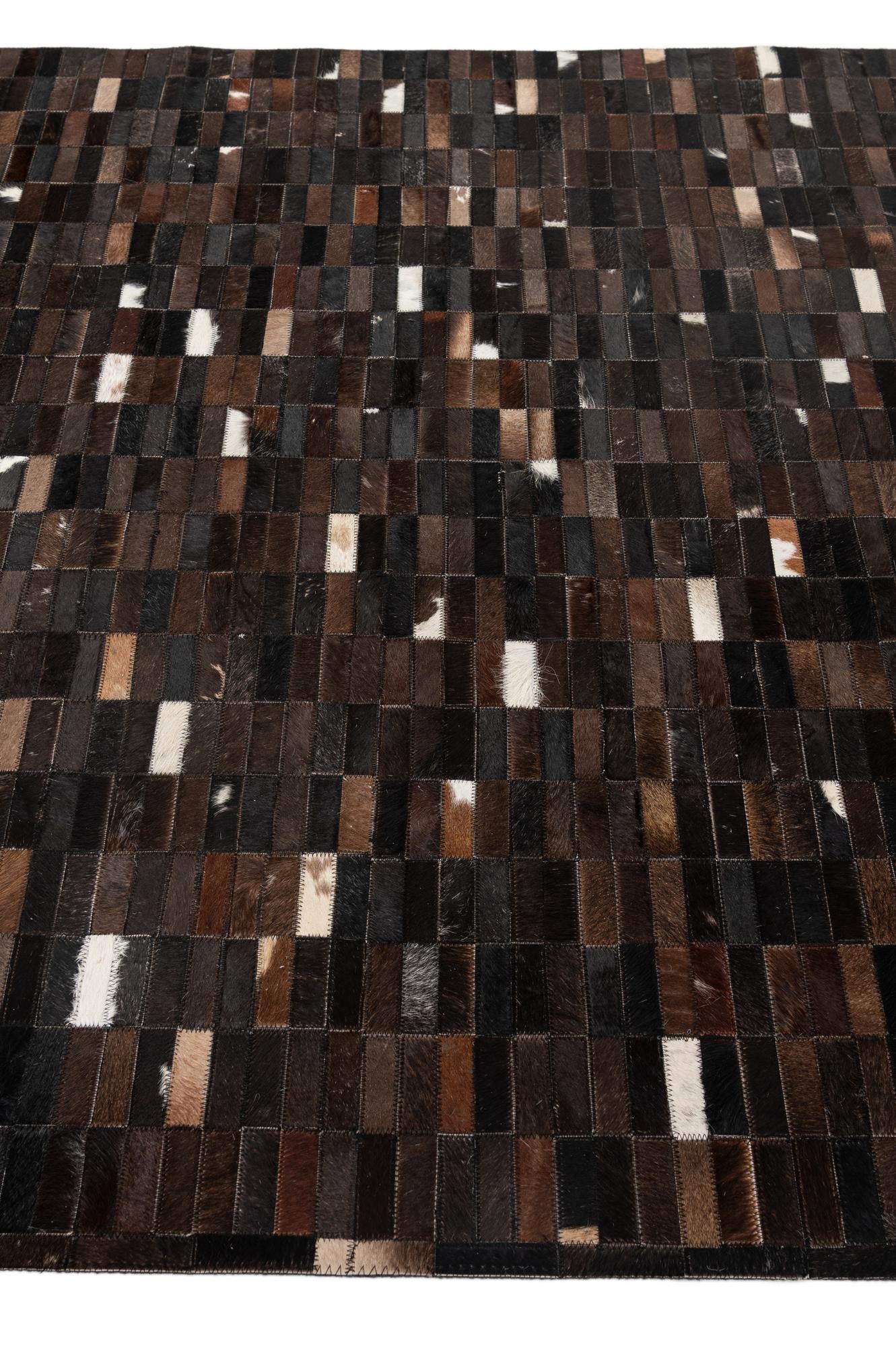5' 2 x 7' 11 Cowhide - Patchwork Rug