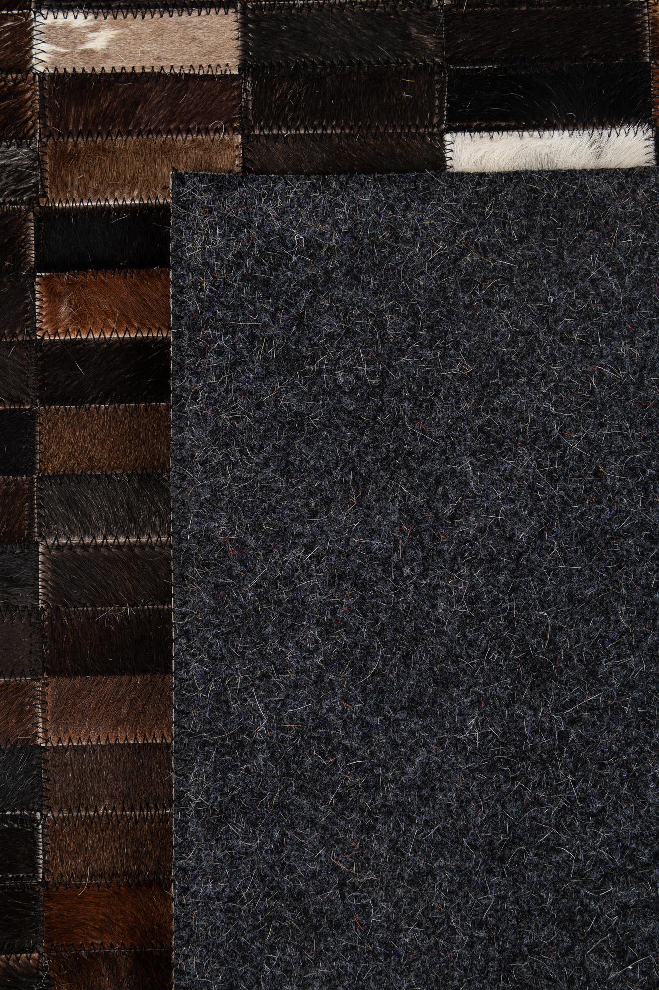 5' 2 x 7' 11 Cowhide - Patchwork Rug