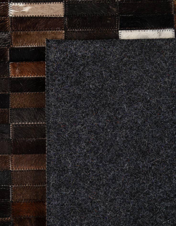 Detail image of 5' 2 x 7' 11 Cowhide - Patchwork Rug