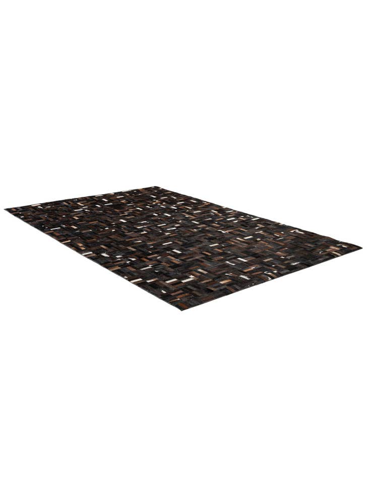 Detail image of 5' 2 x 8' Cowhide - Patchwork Rug