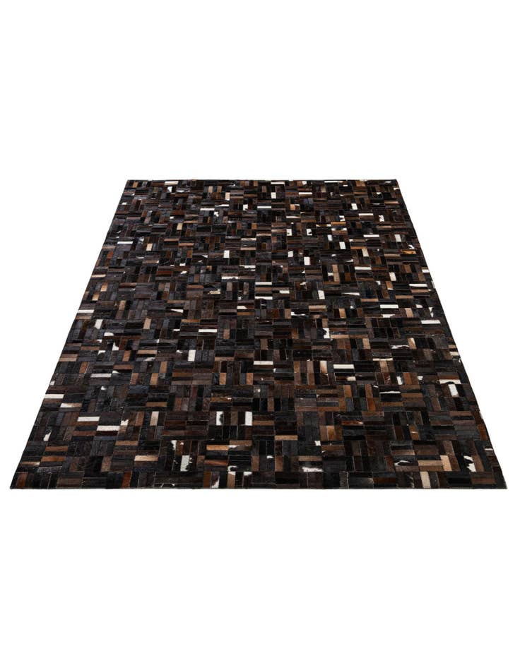 Detail image of 5' 2 x 8' Cowhide - Patchwork Rug