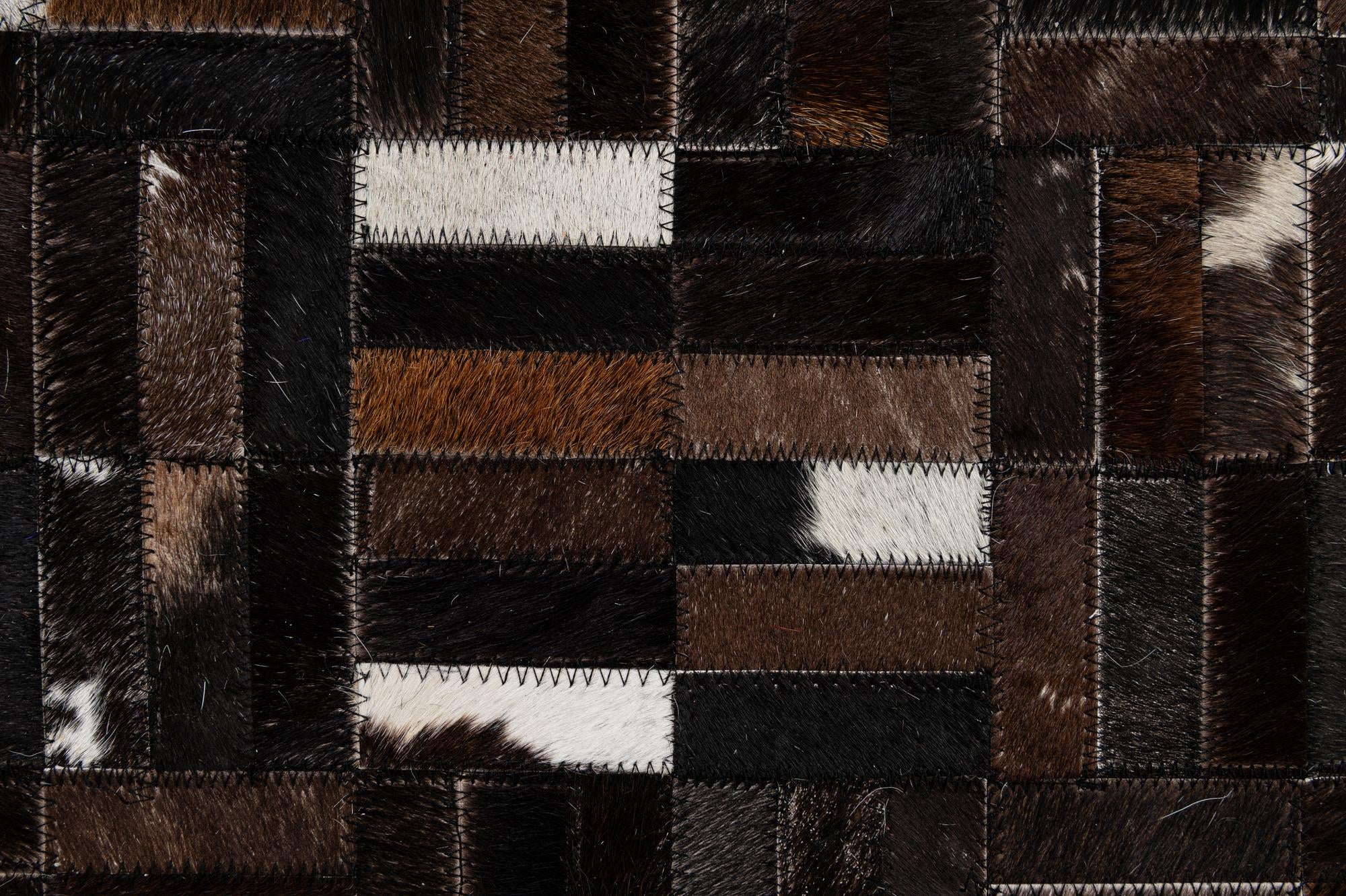 5' 2 x 8' Cowhide - Patchwork Rug