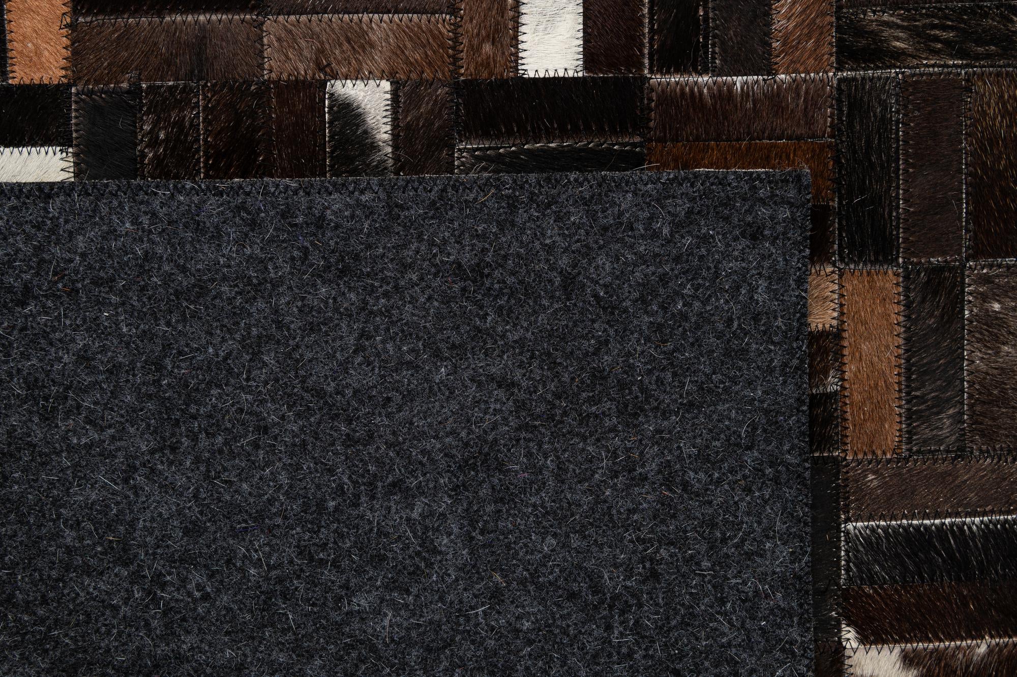 5' 2 x 8' Cowhide - Patchwork Rug