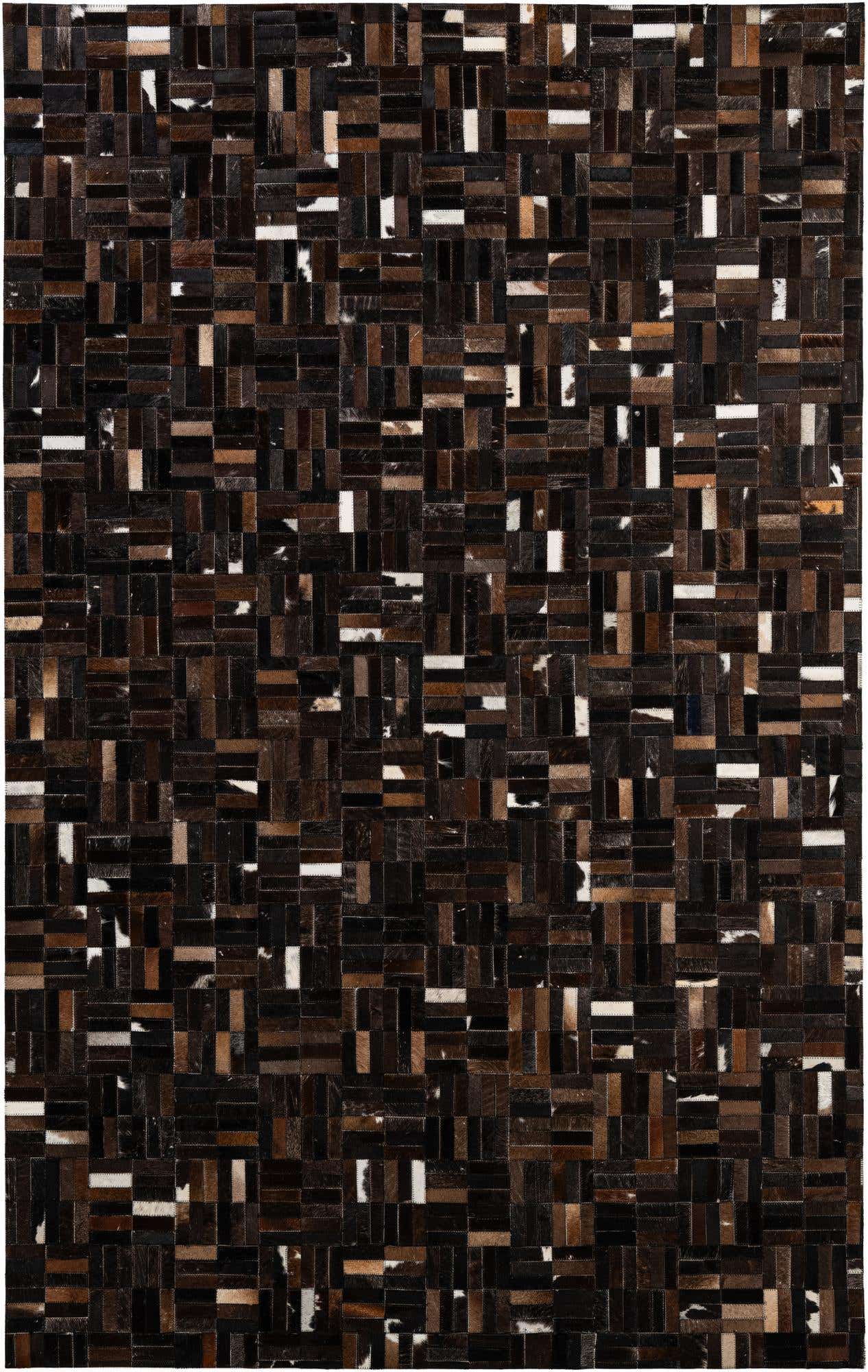 5' 2 x 8' Cowhide - Patchwork Rug