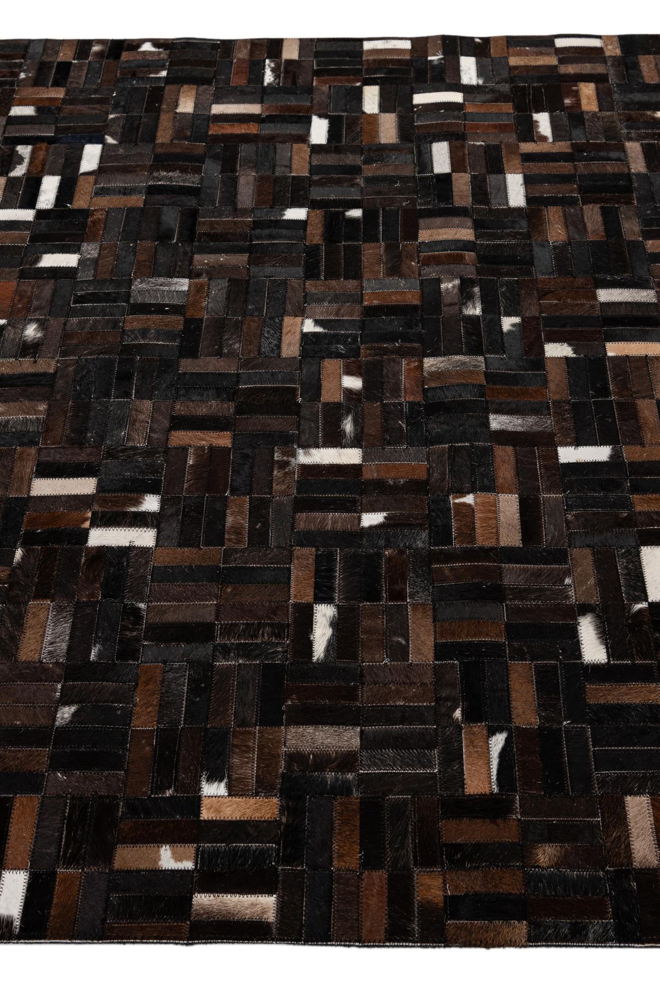 5' x 7' 11 Cowhide - Patchwork Rug