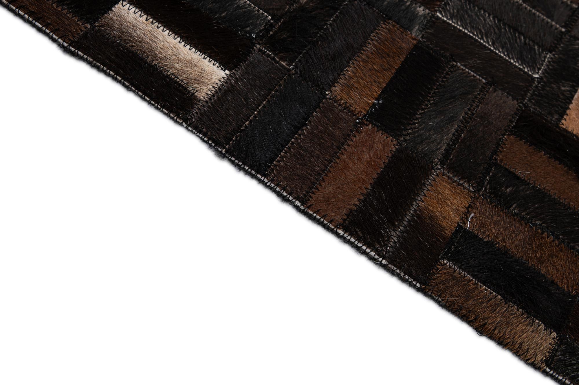 5' x 7' 11 Cowhide - Patchwork Rug