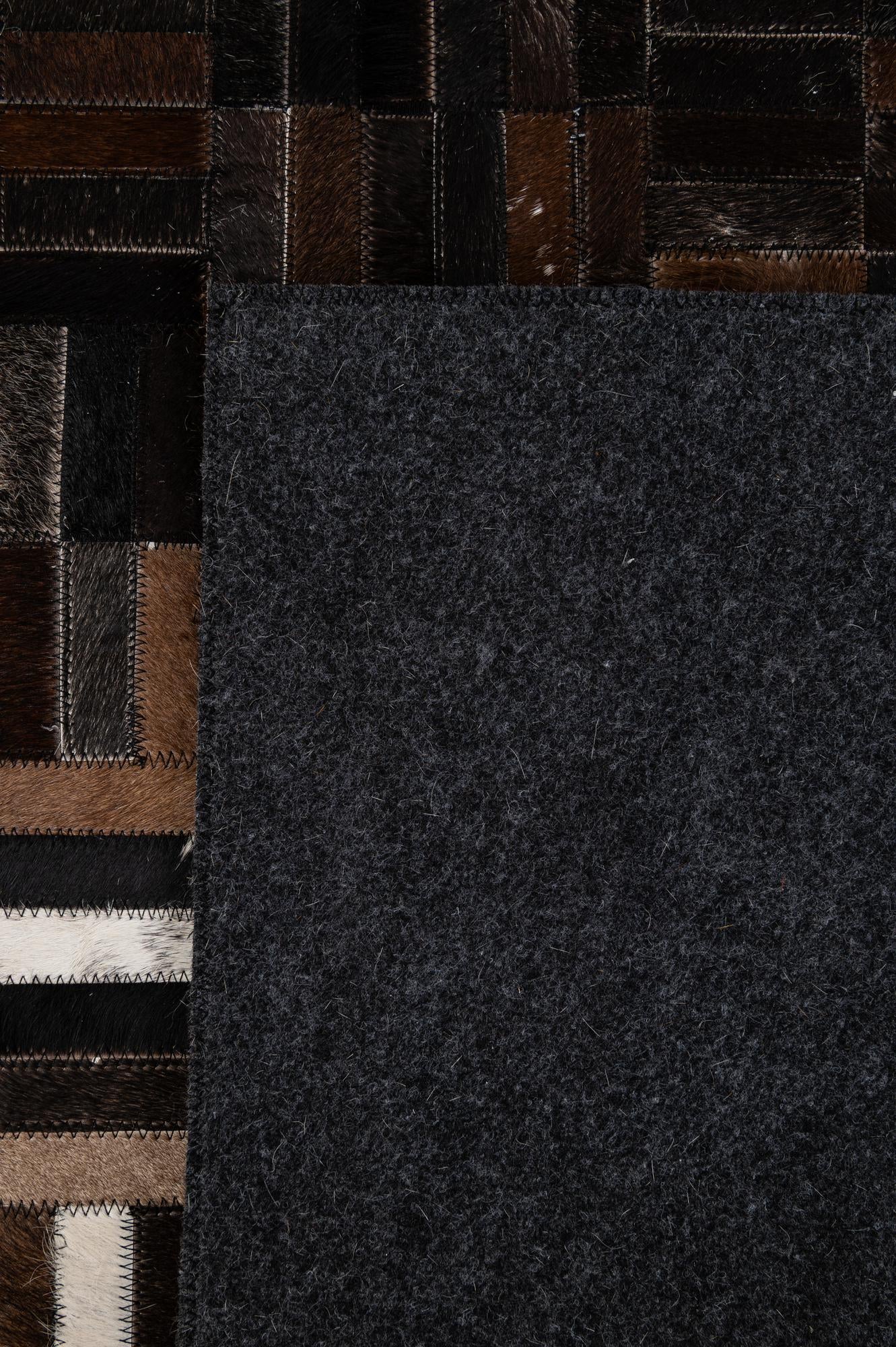 5' x 7' 11 Cowhide - Patchwork Rug