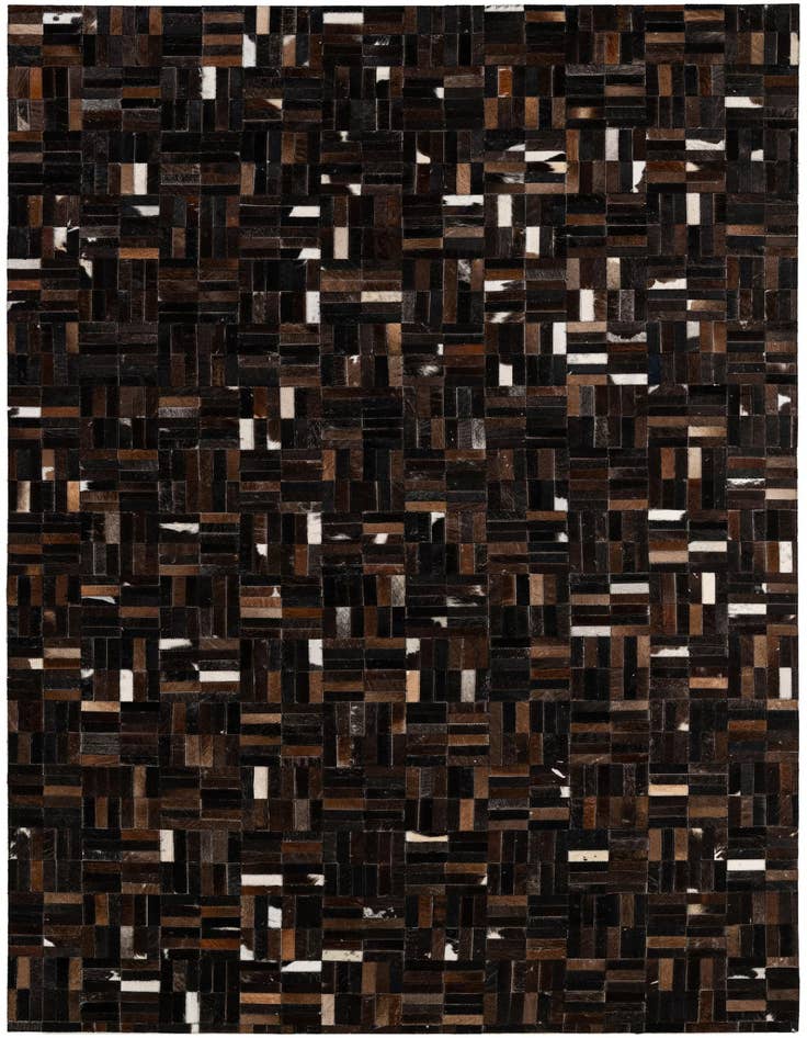 Detail image of 5' x 7' 11 Cowhide - Patchwork Rug