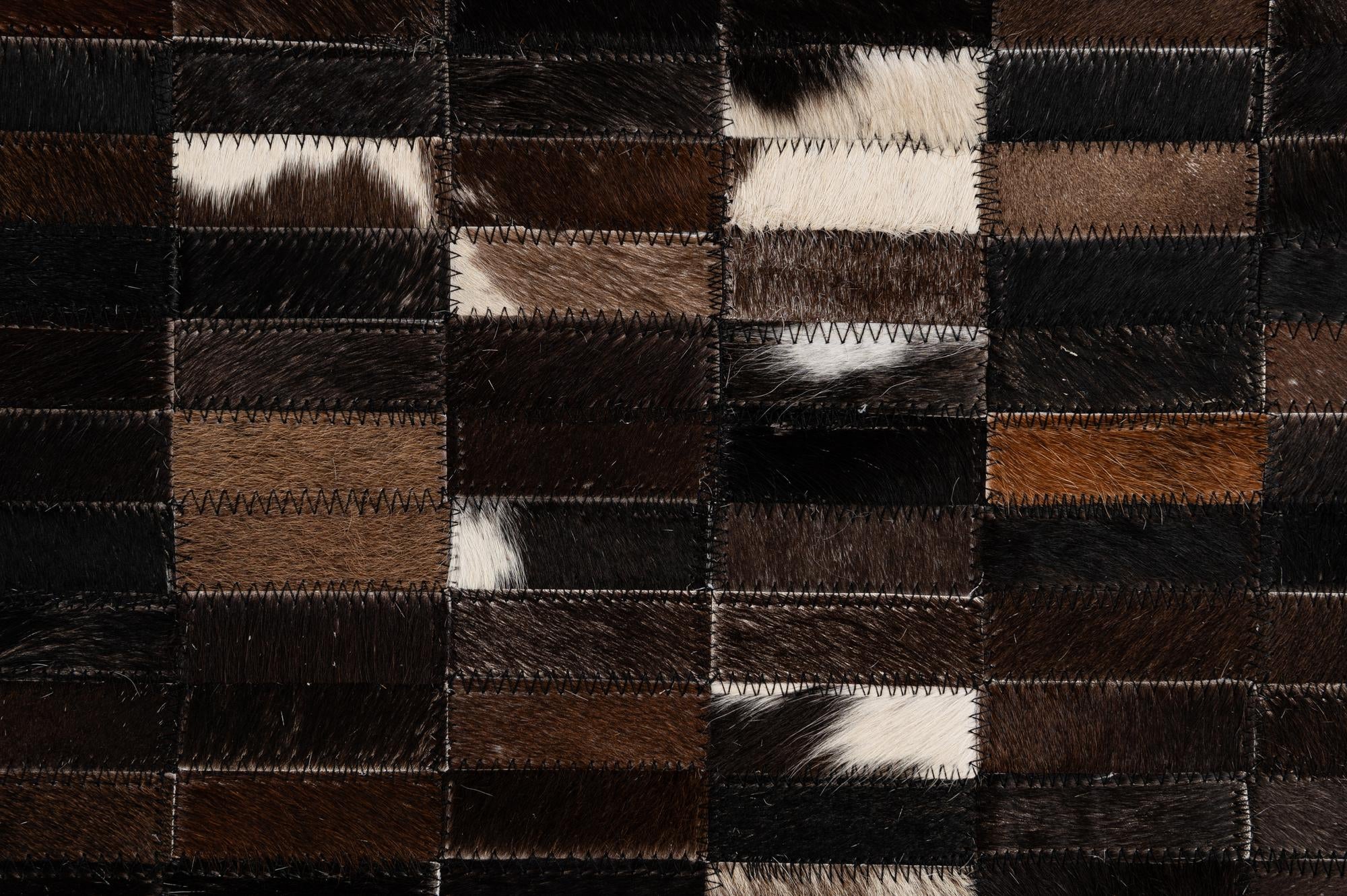 5' 2 x 8' Cowhide - Patchwork Rug