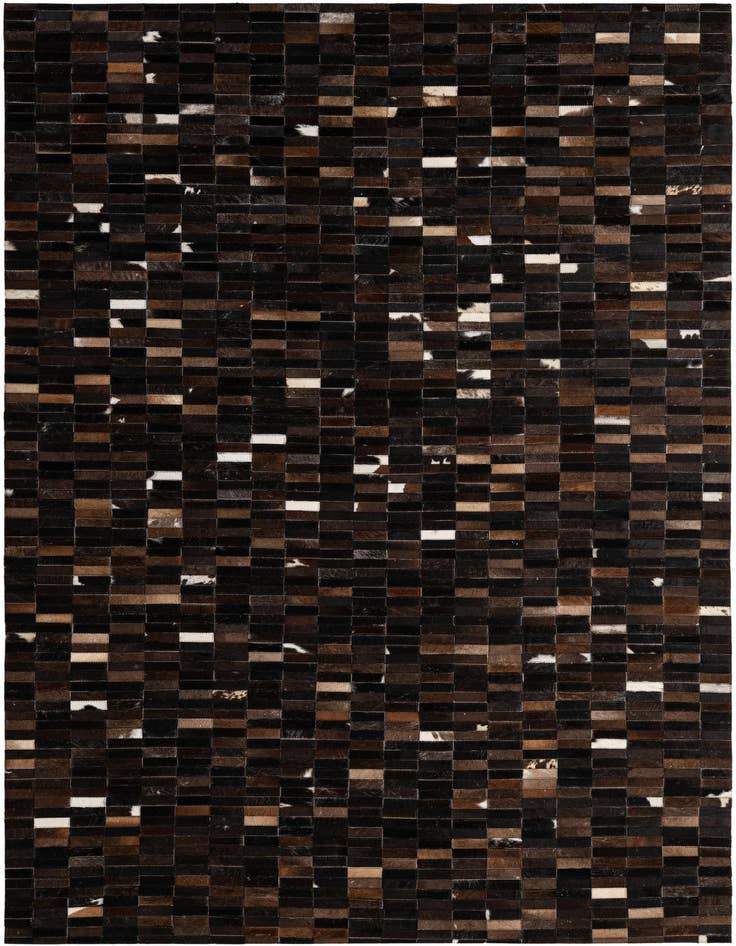 Detail image of 5' 2 x 8' Cowhide - Patchwork Rug