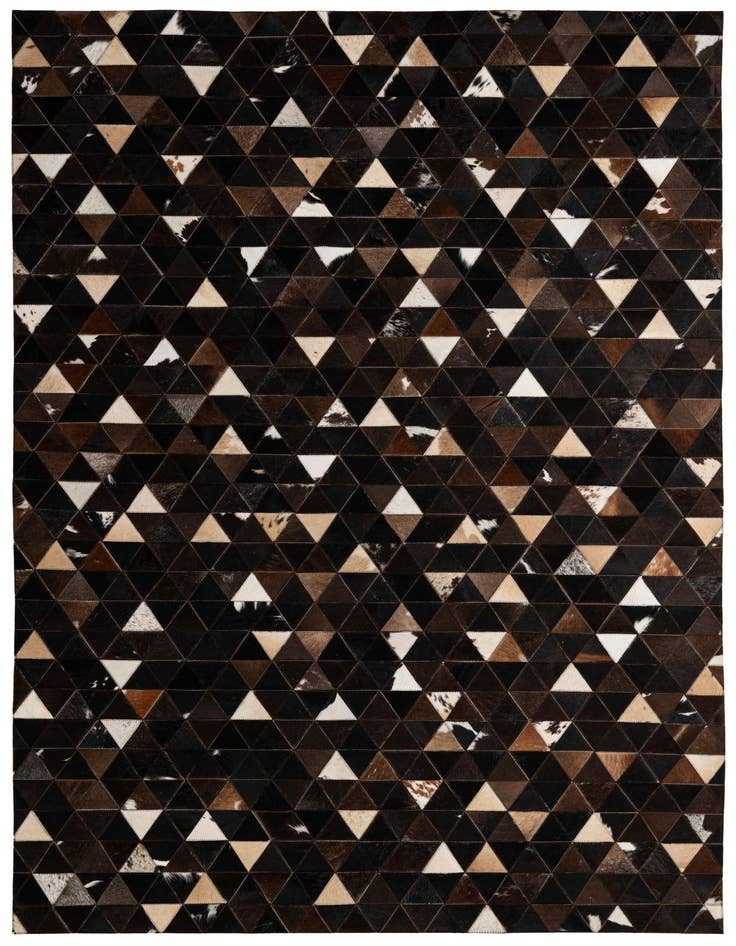 Detail image of 5' x 7' 11 Cowhide - Patchwork Rug