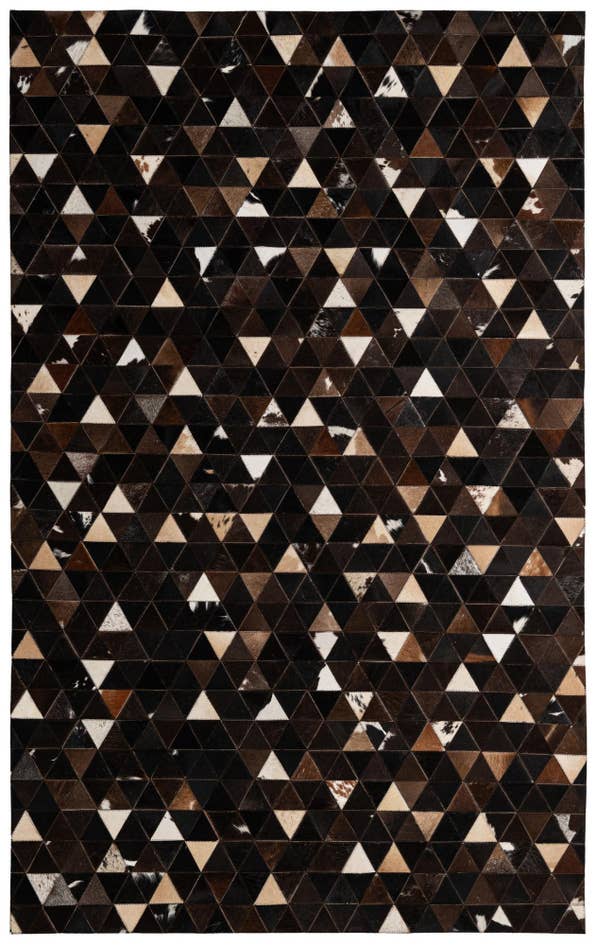 Detail image of 5' x 7' 11 Cowhide - Patchwork Rug