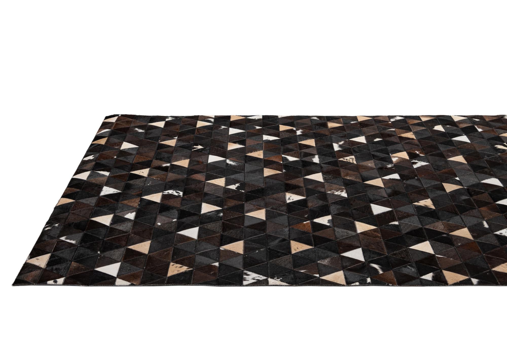 5' 1 x 7' 11 Cowhide - Patchwork Rug