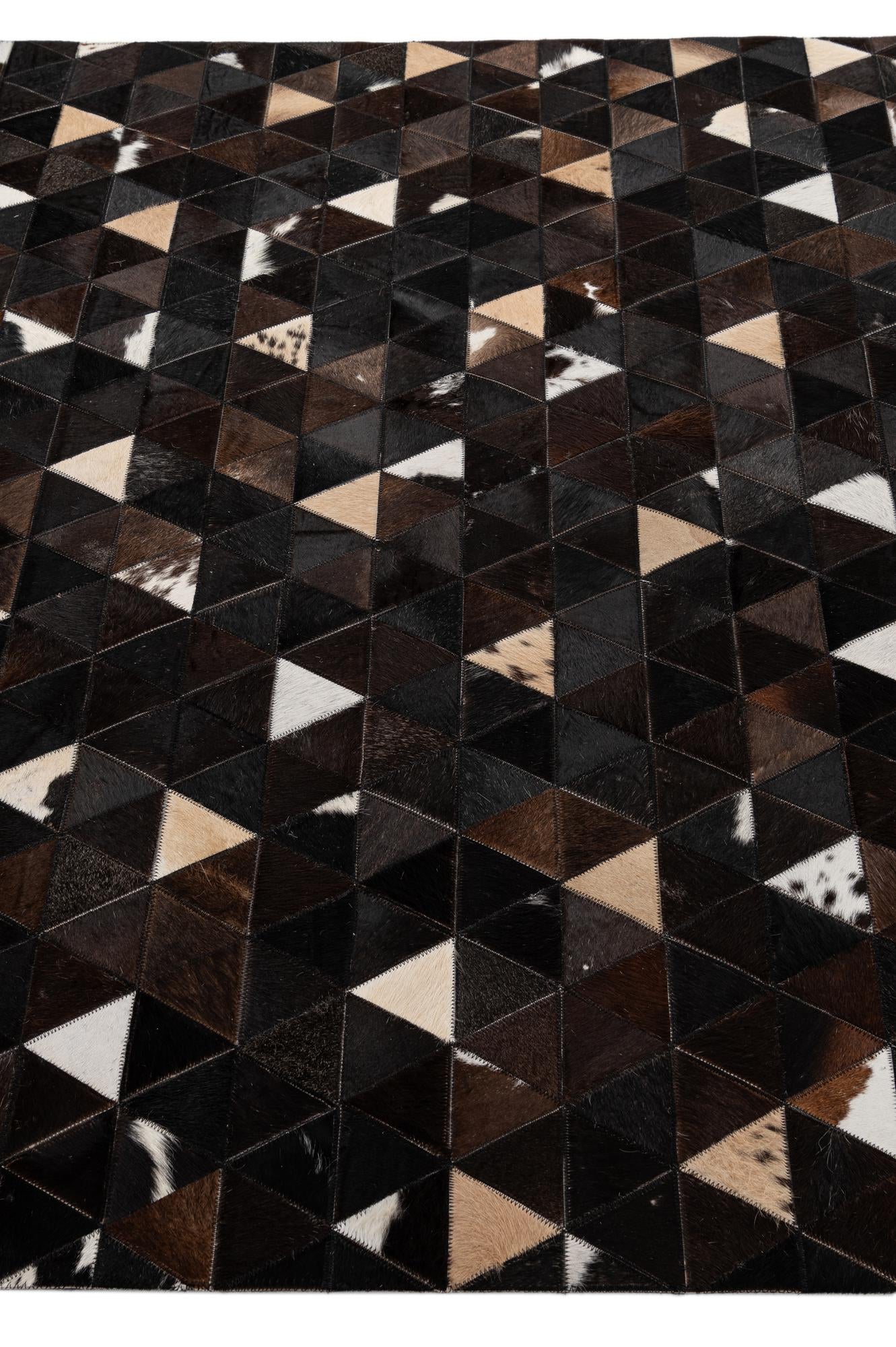 5' 1 x 7' 11 Cowhide - Patchwork Rug