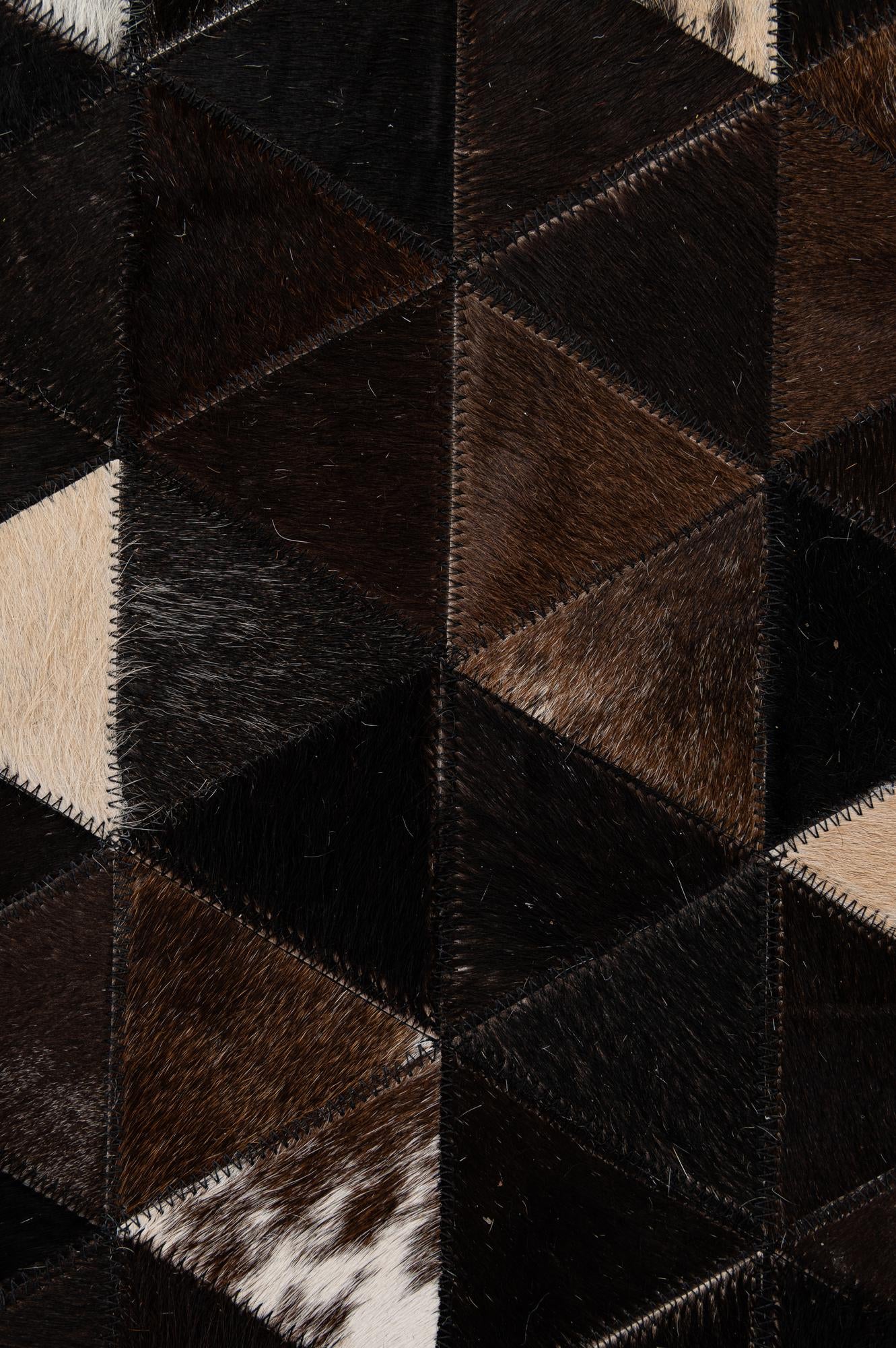 5' 1 x 7' 11 Cowhide - Patchwork Rug